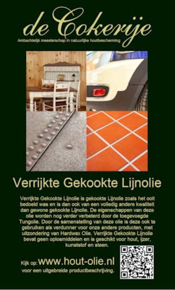 Verrijkte Gekookte Lijnolie is Lijnolie zoals het ooit bedoeld was...