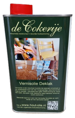 Vernisolie Deklak dient als aflak voor een niet bladderende vernis en dient te worden voorbehandeld met Vernisolie Grondlak.